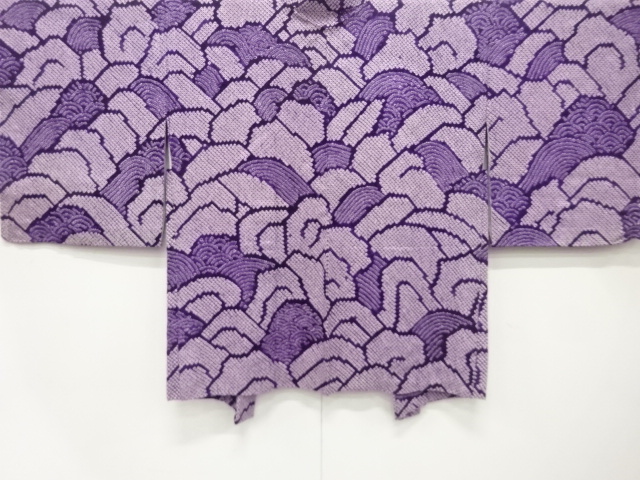 JAPANESE HAORI / UNUSED / ALL SHIBORI / SEIGAIHA